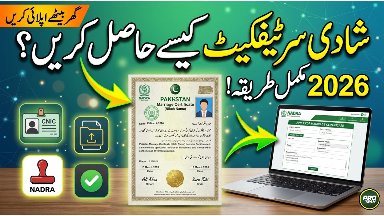 Marriage Registration Certificate Pakistan